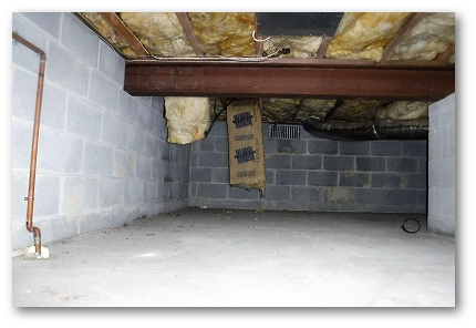 Crawl space moisture issues in Maryland